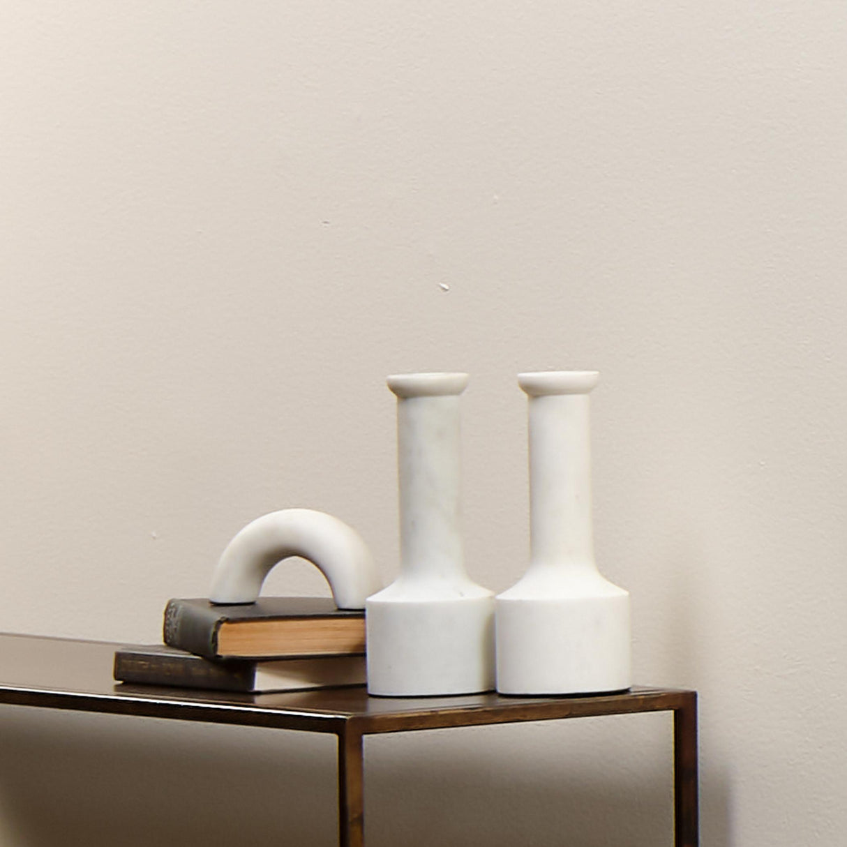 Jamie Young Trumpet Marble Candlesticks (Set of 2)