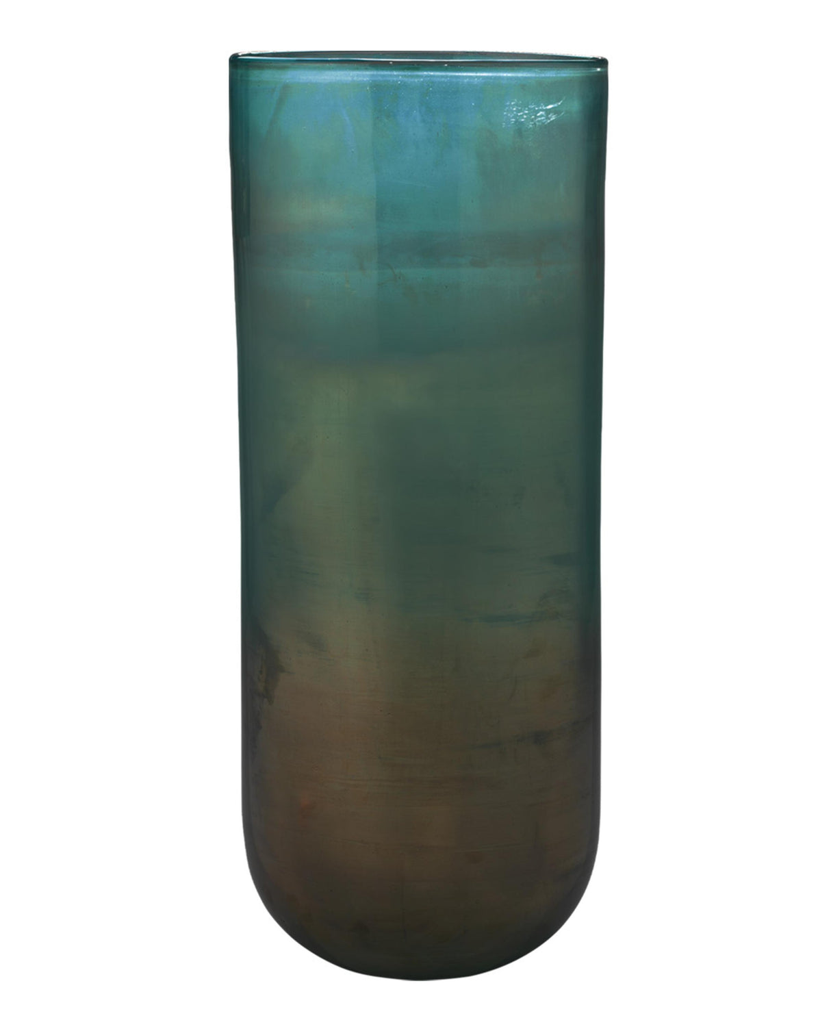 Jamie Young Vapor Hand Blown Decorative Glass Vase, Aqua