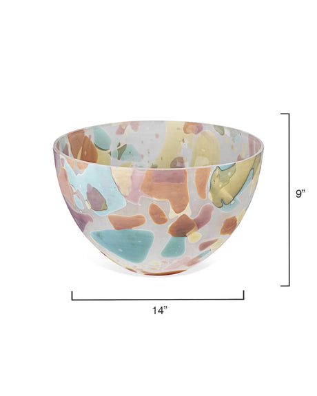 Jamie Young Watercolor Glass Decorative Bowl, Large