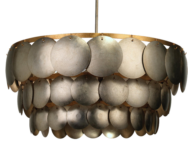 Jamie Young Calypso Three Tier 4-Light Iron Chandelier