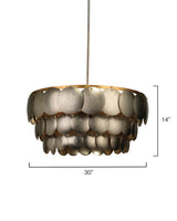 Jamie Young Calypso Three Tier 4-Light Iron Chandelier