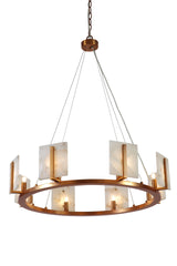 Jamie Young Halo Alabaster 8-Light Chandelier