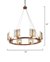 Jamie Young Halo Alabaster 8-Light Chandelier