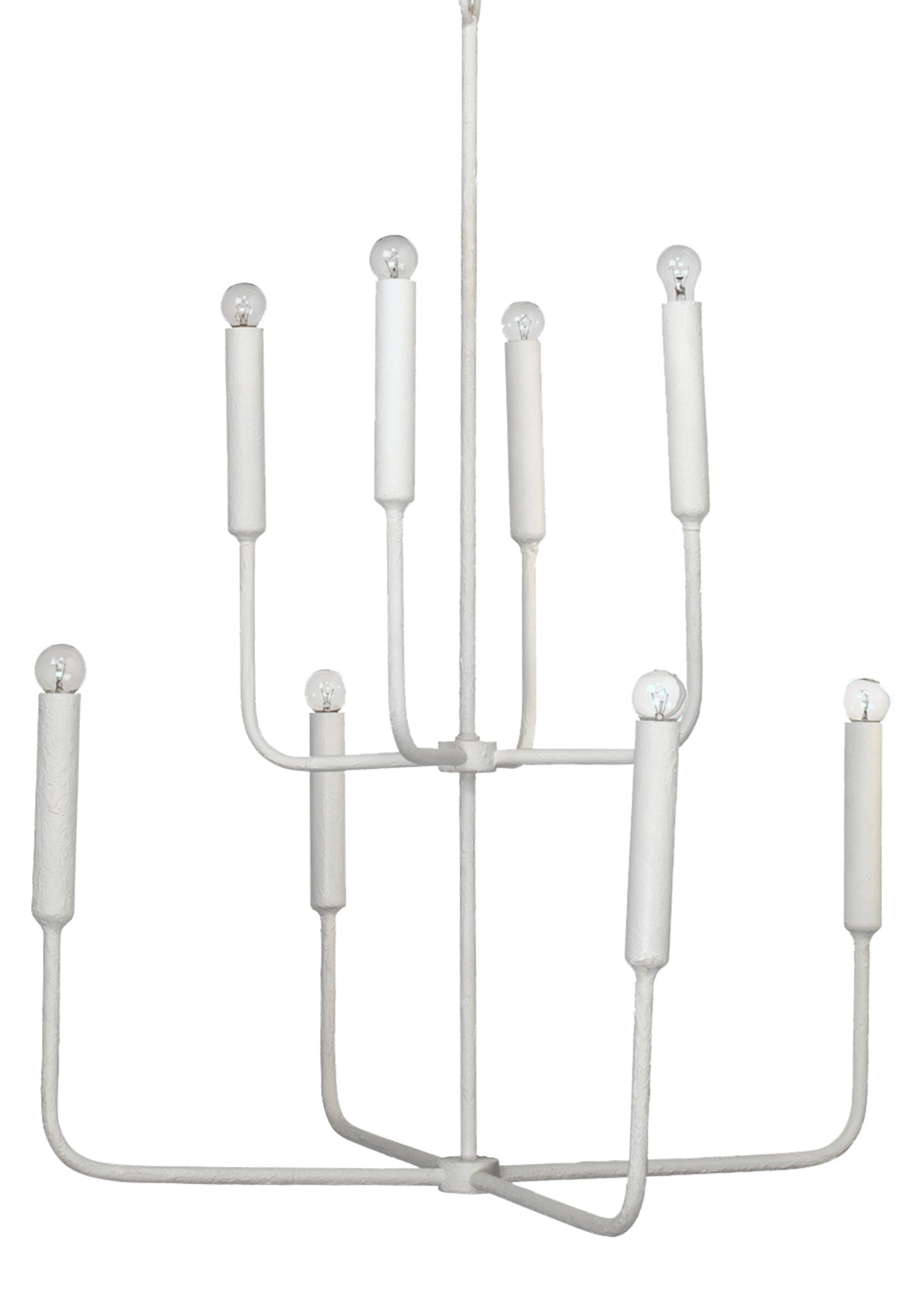 Jamie Young Mercer Two-Tier Gesso Chandelier