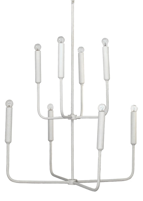 Jamie Young Mercer Two-Tier Gesso Chandelier