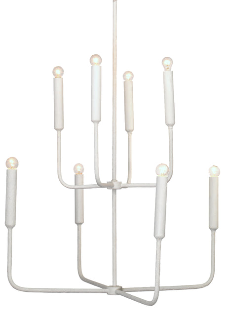 Jamie Young Mercer Two-Tier Gesso Chandelier