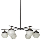 Jamie Young Metro Faux Alabaster 6-Light Chandelier