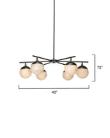 Jamie Young Metro Faux Alabaster 6-Light Chandelier
