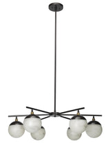 Jamie Young Metro Faux Alabaster 6-Light Chandelier