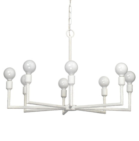 Jamie Young Park 8-Light Gesso Chandelier