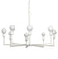 Jamie Young Park 8-Light Gesso Chandelier
