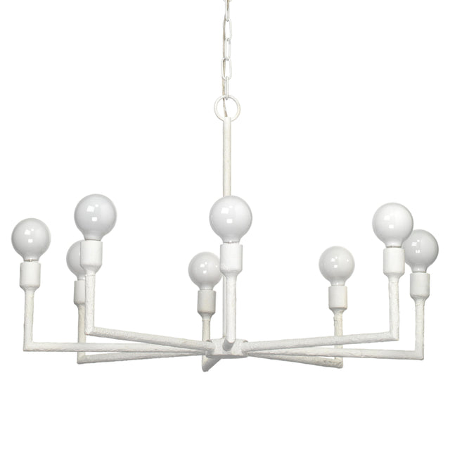 Jamie Young Park 8-Light Gesso Chandelier