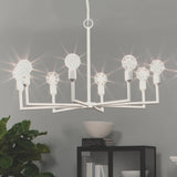Jamie Young Park 8-Light Gesso Chandelier