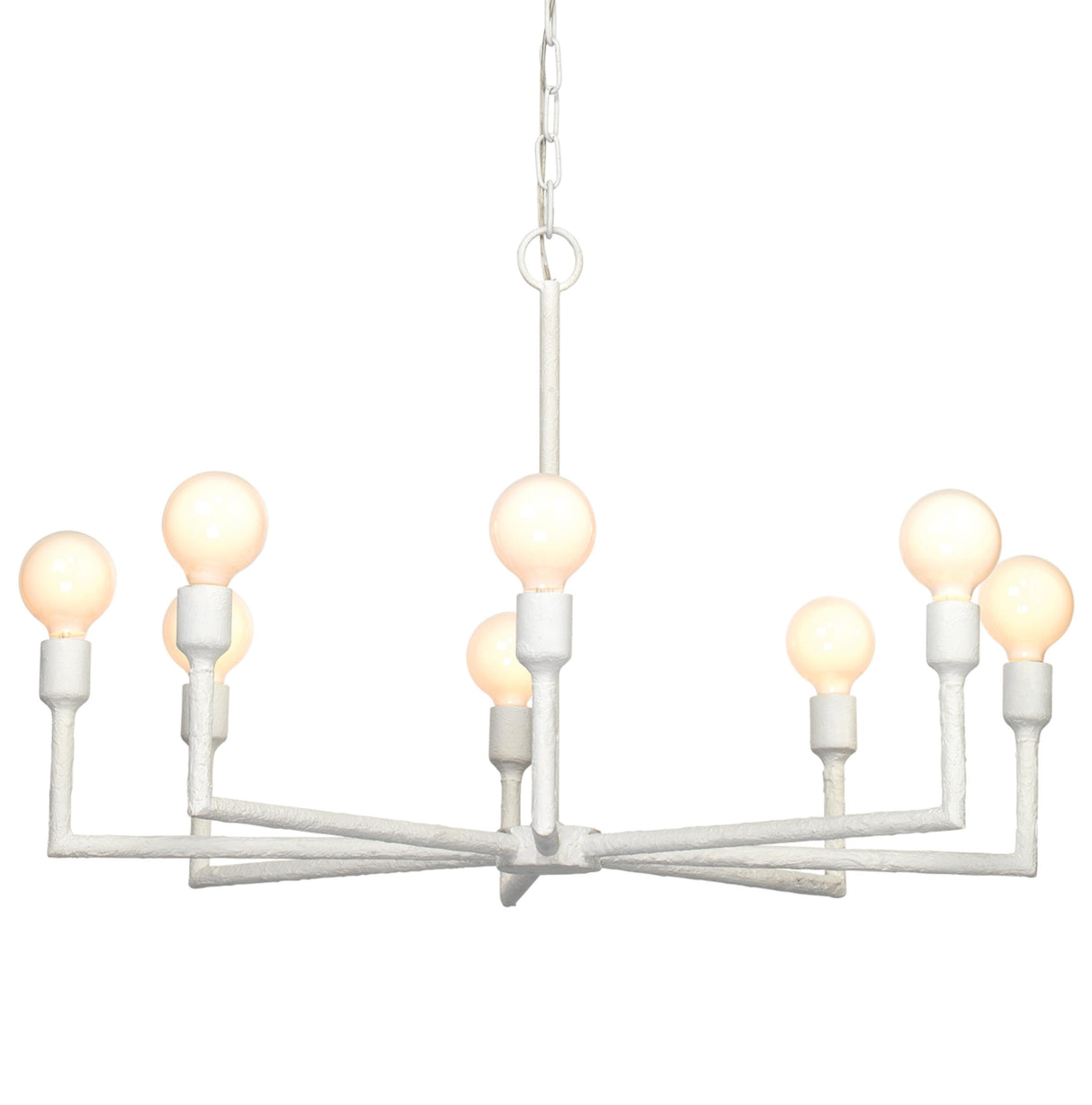 Jamie Young Park 8-Light Gesso Chandelier
