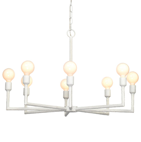 Jamie Young Park 8-Light Gesso Chandelier