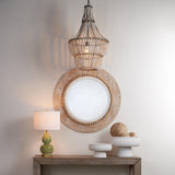 Jamie Young Blanca Wood Beaded 1-Light Chandelier