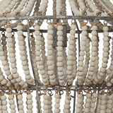 Jamie Young Blanca Wood Beaded 1-Light Chandelier