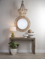 Jamie Young Blanca Wood Beaded 1-Light Chandelier