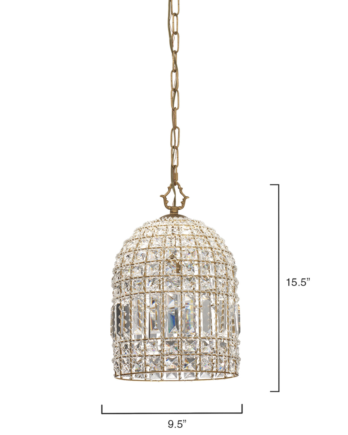 Jamie Young Crystal Pendant Chandelier