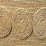 Jamie Young Barbados Oval Corn-Straw Side Table