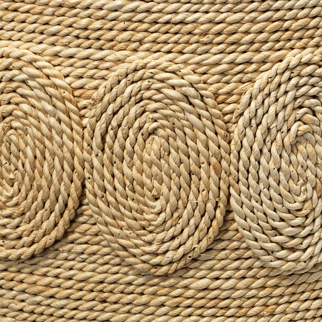 Jamie Young Barbados Oval Corn-Straw Side Table