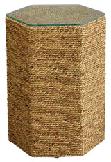 Jamie Young Peninsula Seagrass Side Table