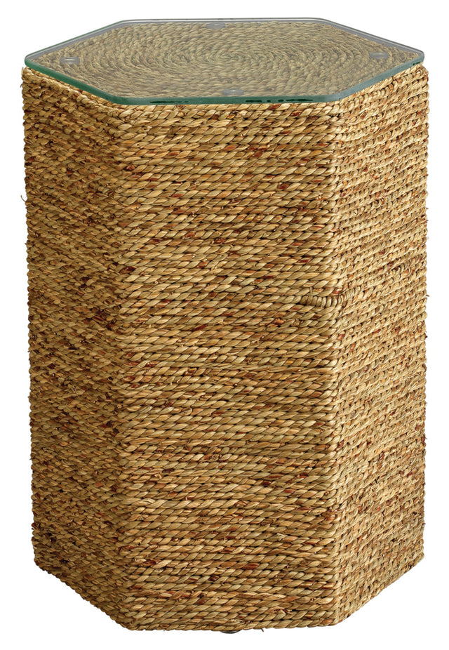 Jamie Young Peninsula Seagrass Side Table