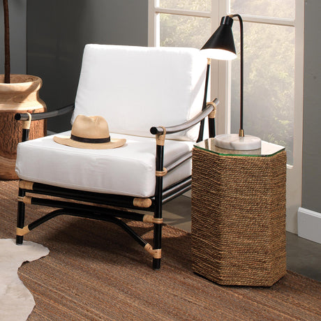 Jamie Young Peninsula Seagrass Side Table