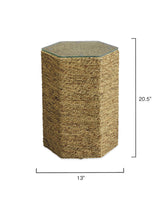 Jamie Young Peninsula Seagrass Side Table