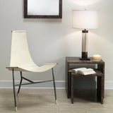 Jamie Young Bedford Wood Set of 2 Nesting Tables, Charcoal