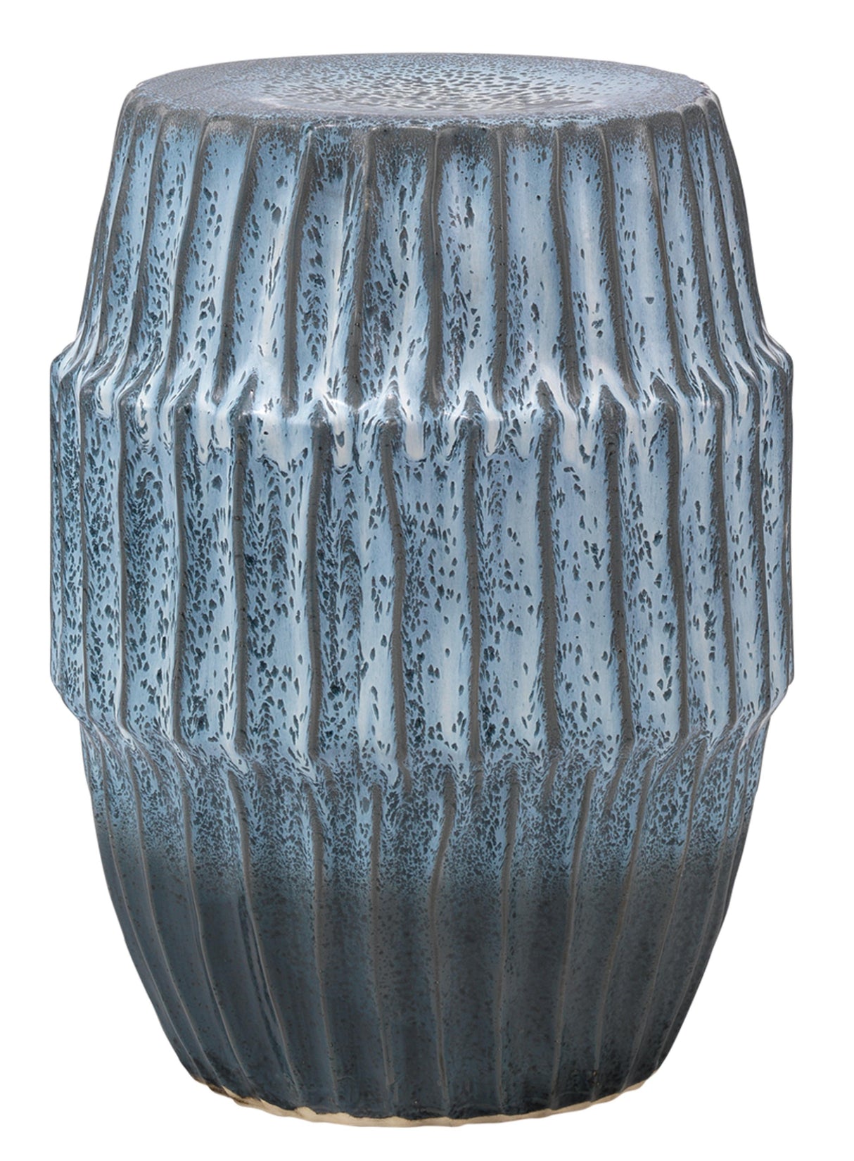 Jamie Young Algae Ceramic Indoor/Outdoor Side Table, Blue