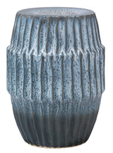 Jamie Young Algae Ceramic Indoor/Outdoor Side Table, Blue