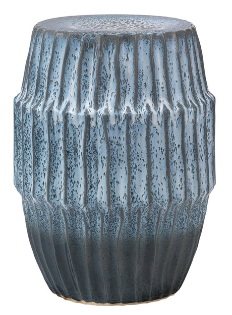 Jamie Young Algae Ceramic Indoor/Outdoor Side Table, Blue