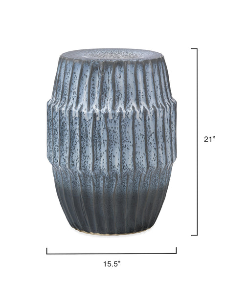 Jamie Young Algae Ceramic Indoor/Outdoor Side Table, Blue