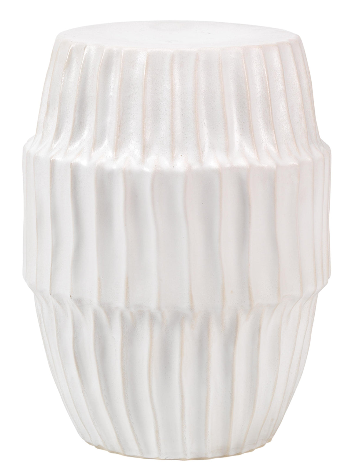 Jamie Young Algae Ceramic Indoor/Outdoor Side Table, White