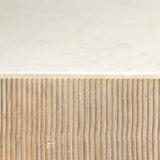 Jamie Young Argan Wood Hexagon Table, Small