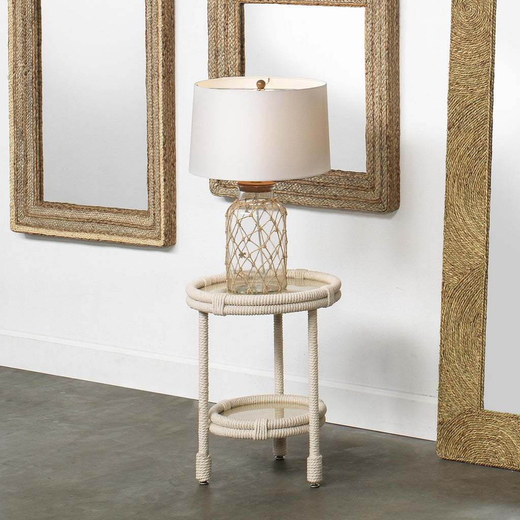 Jamie Young Delta Side Table White Furniture