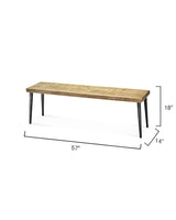 Jamie Young Farmhouse Wood Bench, Natural