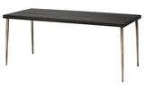 Jamie Young Farmhouse Wood Dining Table, Black
