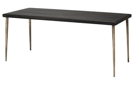 Jamie Young Farmhouse Wood Dining Table, Black