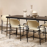 Jamie Young Farmhouse Wood Dining Table, Black