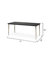 Jamie Young Farmhouse Wood Dining Table, Black