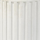 Jamie Young Flutted Cement Side Table, White