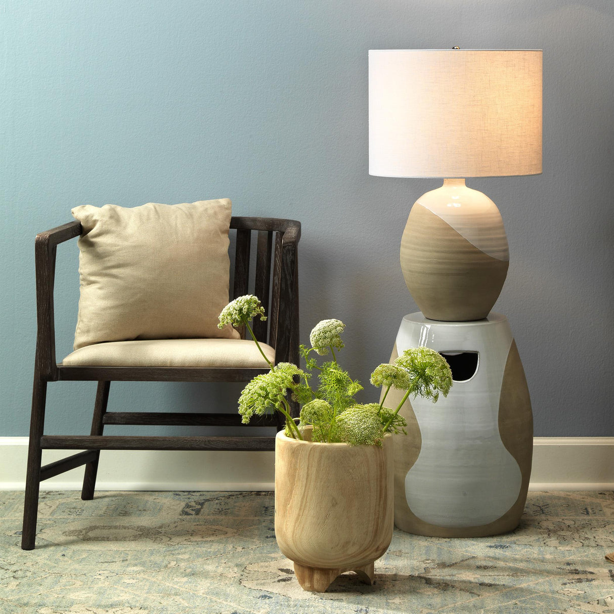 Jamie Young Grayson Wood Arm Chair