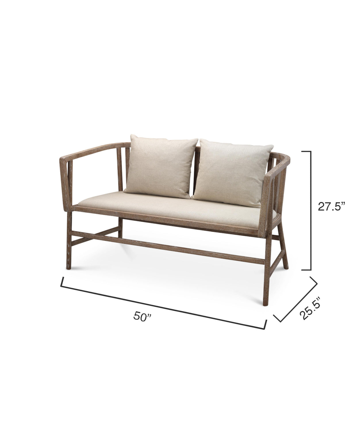 Jamie Young Grayson Wood Settee