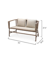 Jamie Young Grayson Wood Settee
