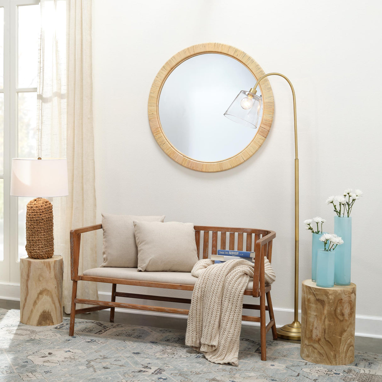 Jamie Young Grayson Wood Settee
