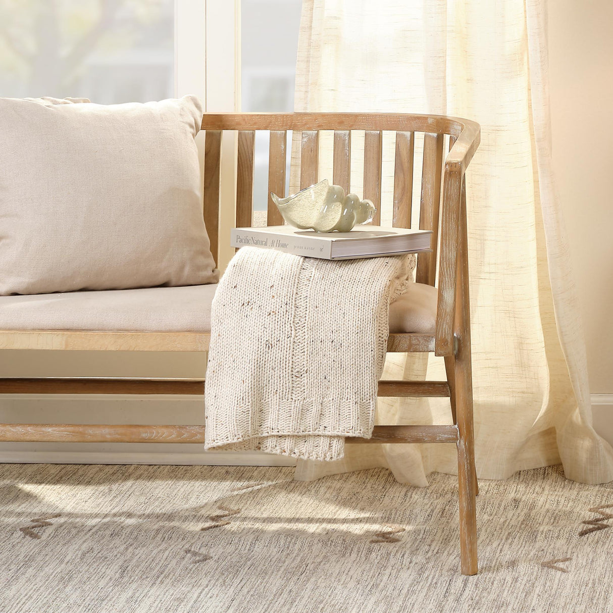 Jamie Young Grayson Wood Settee