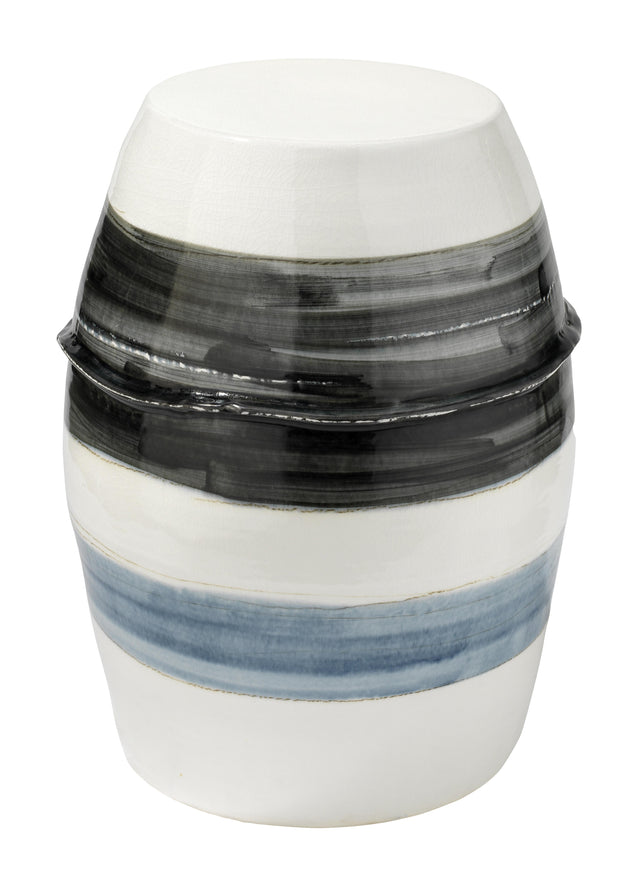 Jamie Young Horizon Striped Indoor/Outdoor Ceramic Side Table