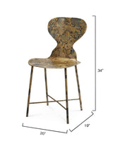Jamie Young McCallan Metal Chair, Acid Wash Metal